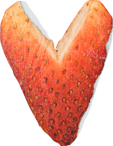 Vintage Feminine Romantic Strawberry Cutout